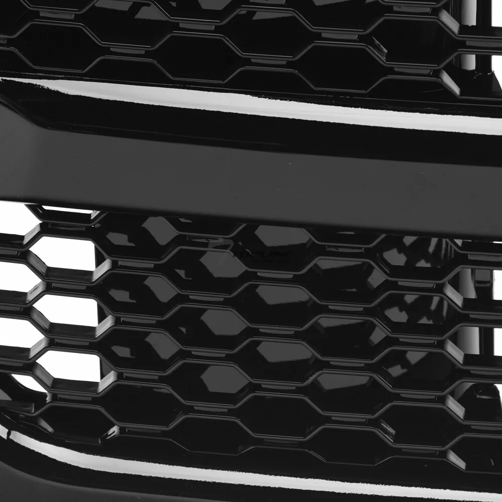 VioletLisa Compatible with 2013-2018 Ram 1500 Front Hood Bumper Mesh Style Glossy Black ABS Plastic Grille