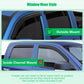 VioletLisa For 96-00 Honda Civic 2DR Coupe Mugen Style 3D Wavy Black Tinted Window Visor