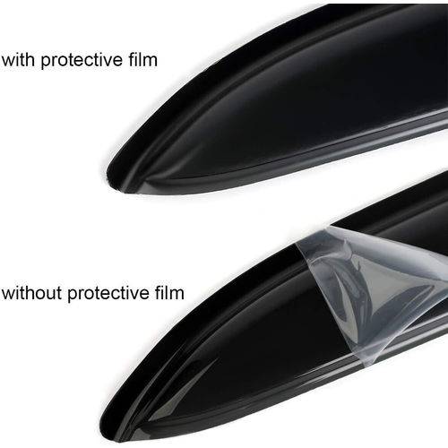 VioletLisa For 13-17 Honda Accord JDM Wavy Mugen Smoke Tinted Window Visor Rain Guard Vent