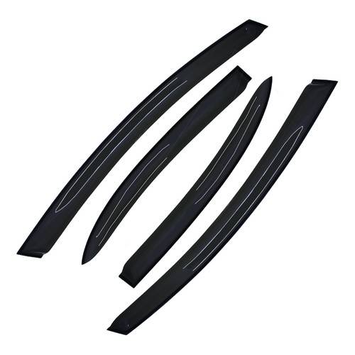 VioletLisa For 2006-2011 Honda Civic Mugen II Style Window Rain Guard Visors 4-Door Sedan