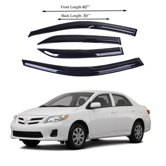 VioletLisa Fits for Toyota corolla 0913 Side Window Vent Visor Sun Rain Deflector Guard