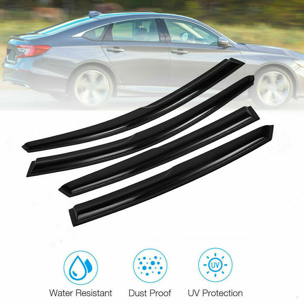 VioletLisa FOR 2018-2020 HONDA ACCORD JDM 3D AERO WAVY WINDOW VISOR RAIN GUARD DEFLECTOR