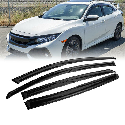 VioletLisa FOR 2018-2020 HONDA ACCORD JDM 3D AERO WAVY WINDOW VISOR RAIN GUARD DEFLECTOR