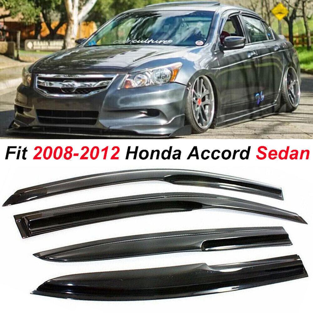 VioletLisa For Honda Accord 2008-2012 JDM Side Window Vent Visor Sun Rain Guard Deflector